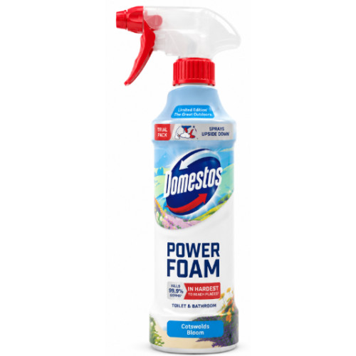 Универсальный спрей-пена для чистки ванной и туалета Domestos Power Foam Cotswolds Bloom, 450 мл